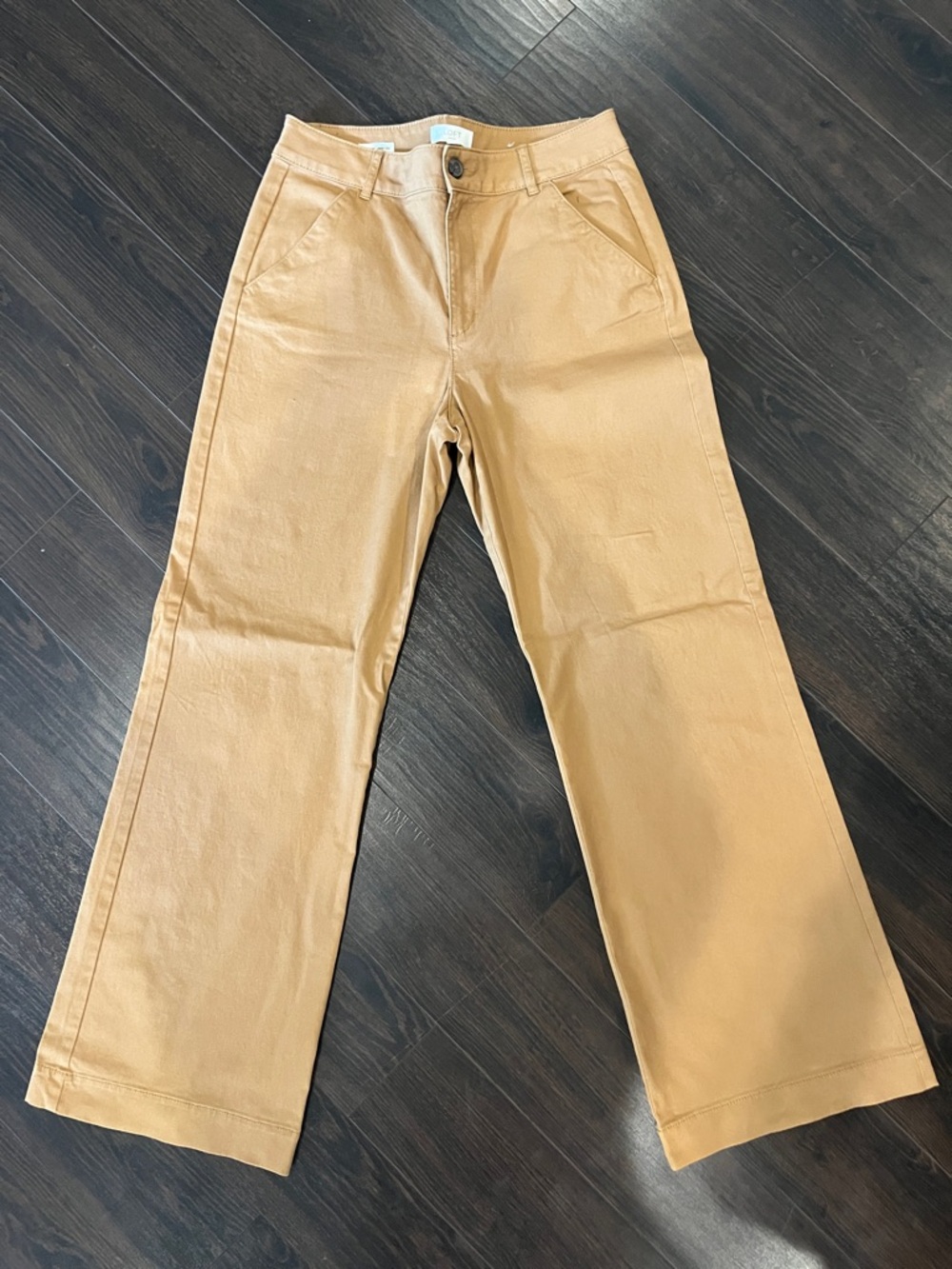 LOFT Wide Leg Pants in Tan